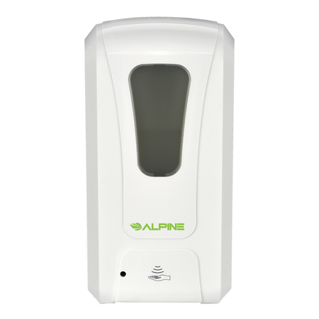 ALPINE INDUSTRIES Automatic Foam Hand Sanitizer/Soap Dispenser, 1200 mL, White 430-F